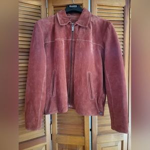 Burnt Orange Suede Wilson's Leather Jacket